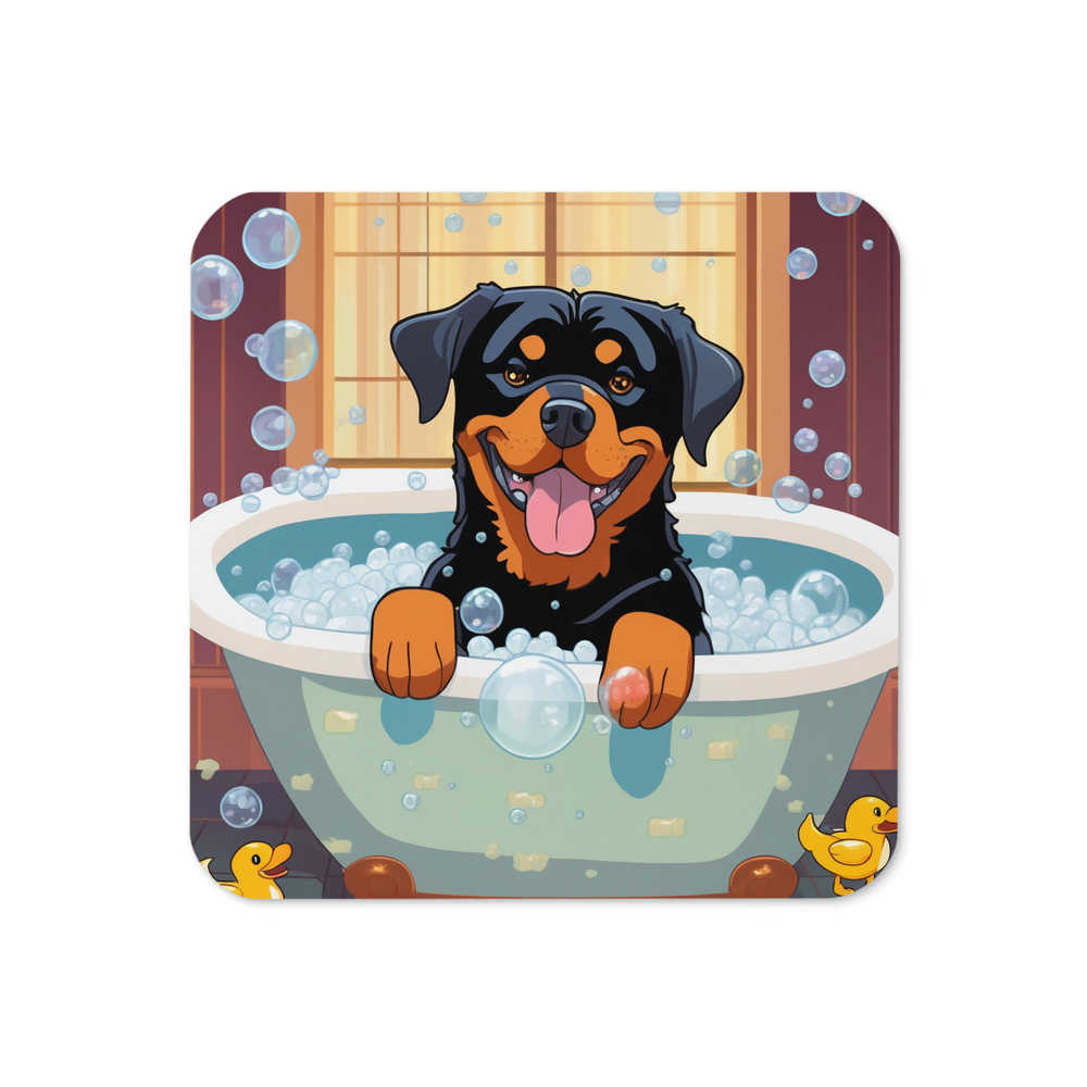 PugMug Custom Rottweiler Coaster