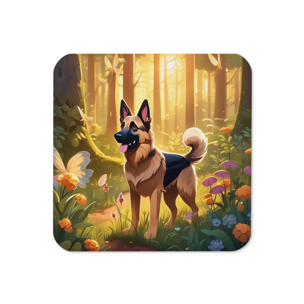 PugMug Custom German Shepherd Dog Coaster