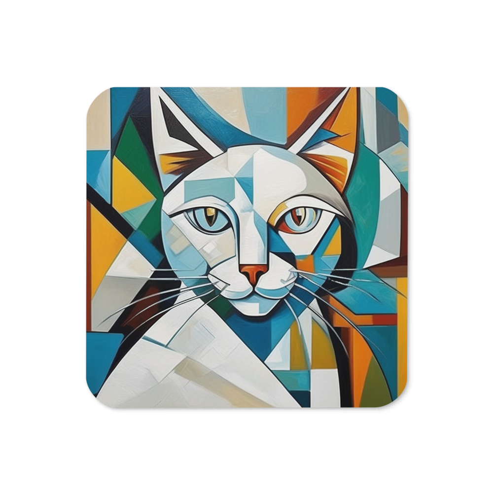 PugMug Custom White Companion Cat Coaster