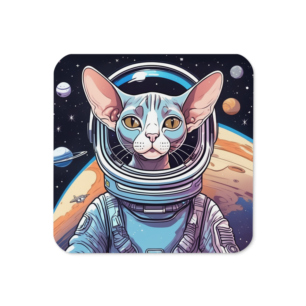 PugMug Custom Tabby Sphynx Cat Coaster