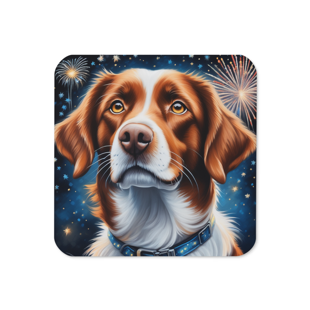 PugMug Custom Brittany Dog Coaster