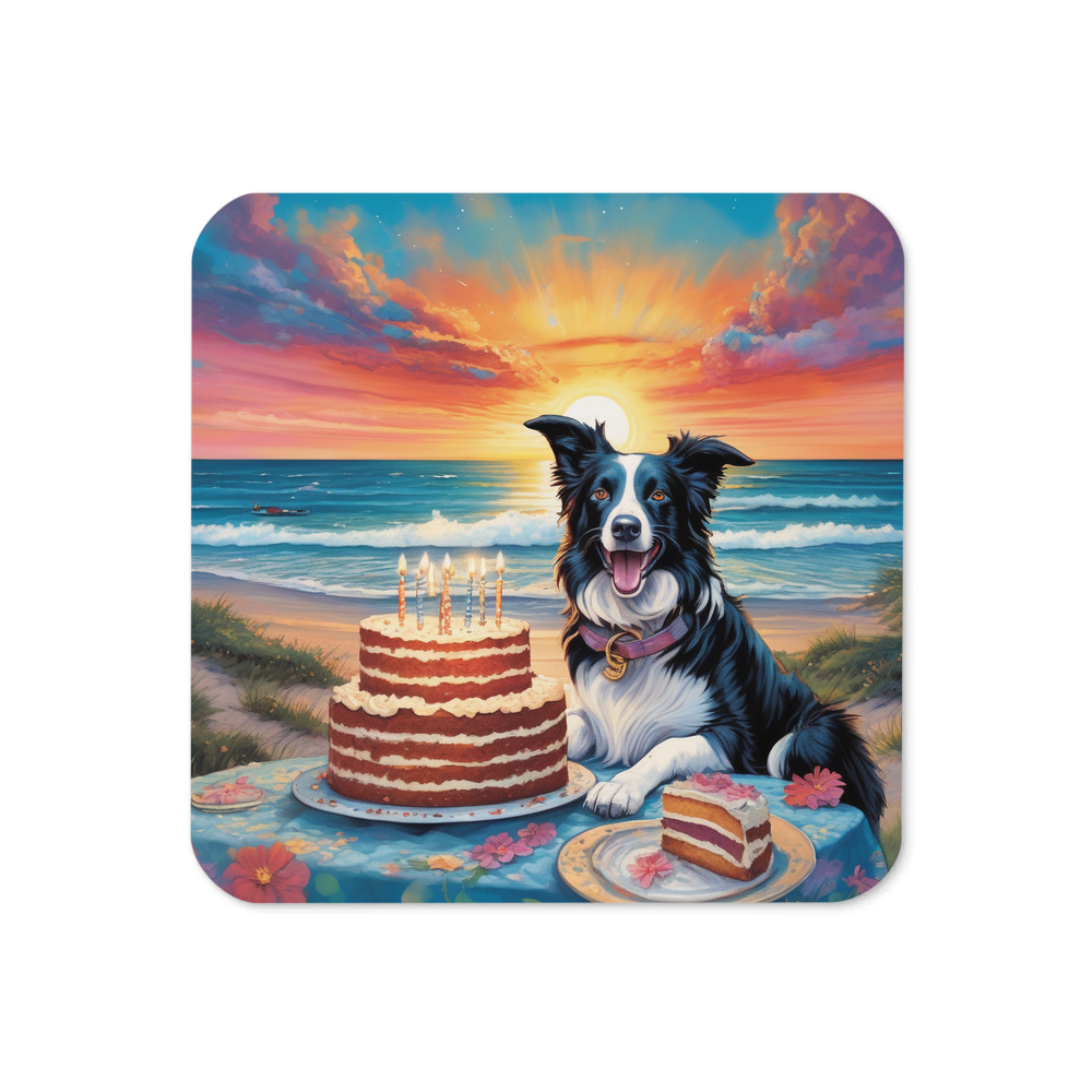 PugMug Custom Border Collie Coaster