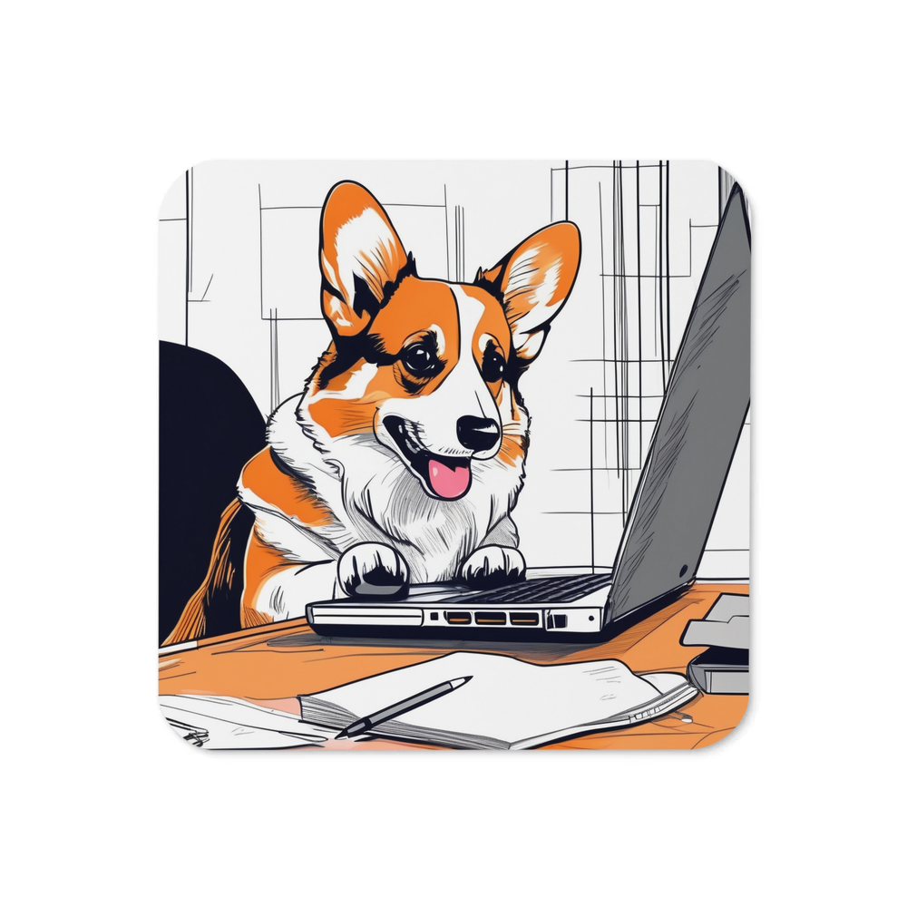 PugMug Custom Pembroke Welsh Corgi Coaster
