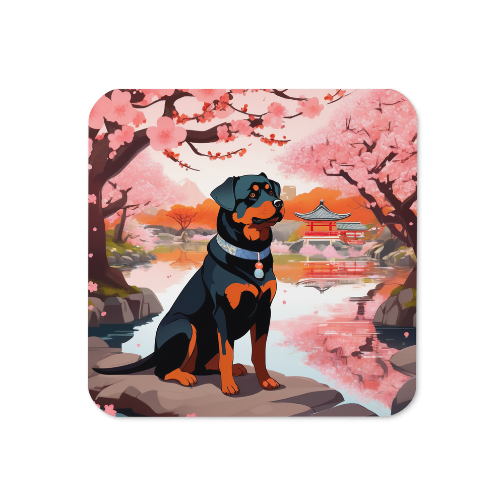 PugMug Custom Rottweiler Coaster