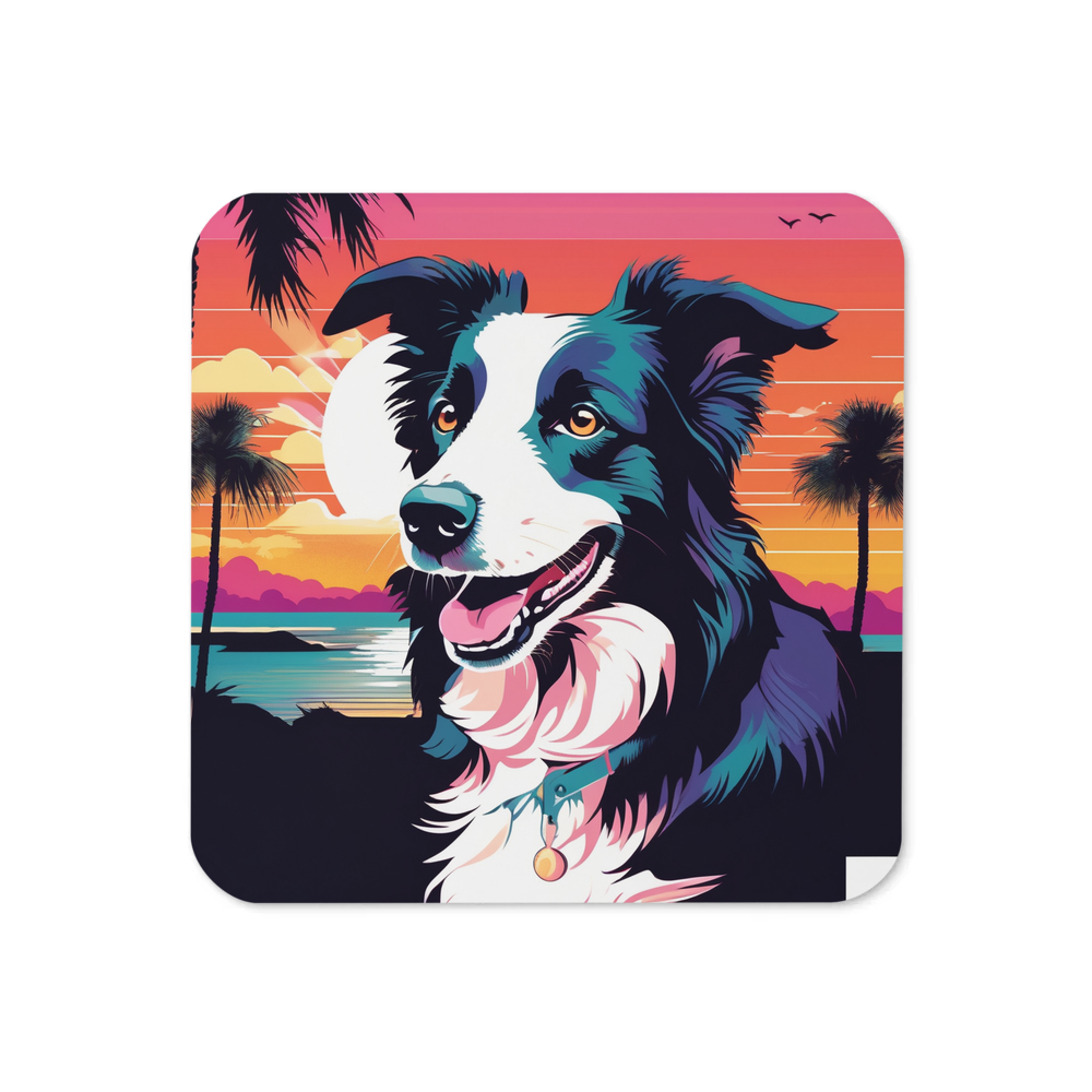 PugMug Custom Border Collie Coaster