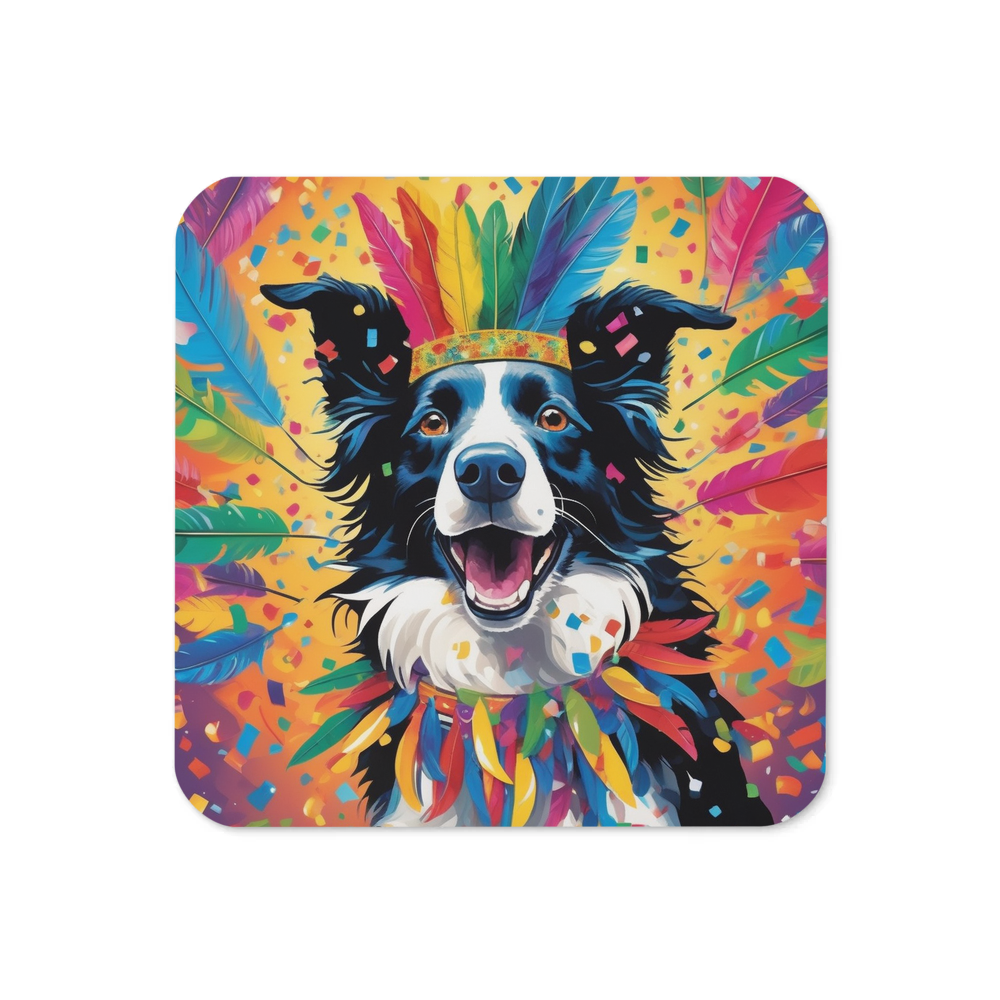 PugMug Custom Border Collie Coaster