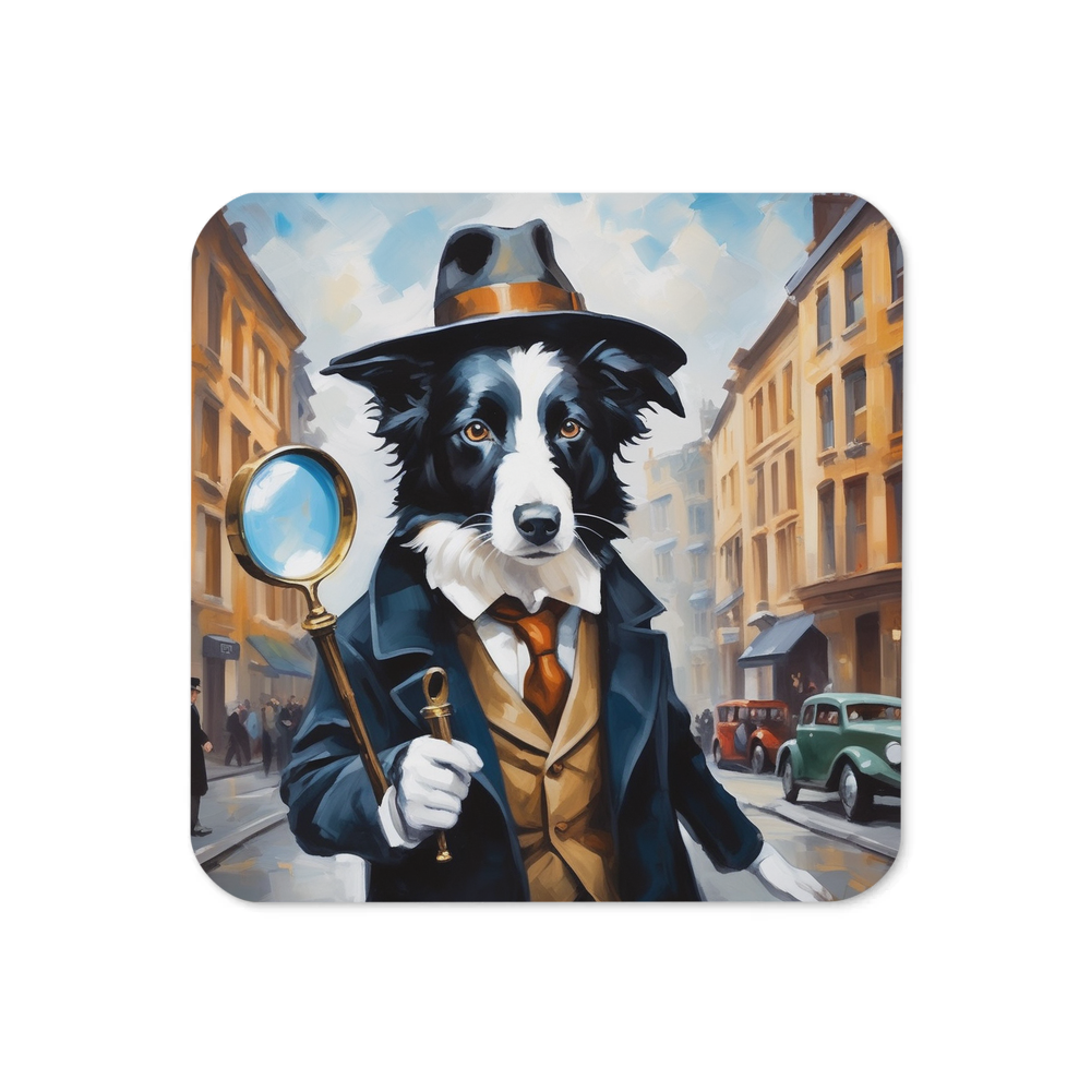 PugMug Custom Border Collie Coaster