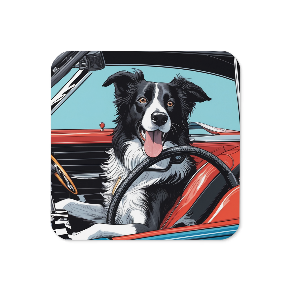 PugMug Custom Border Collie Coaster