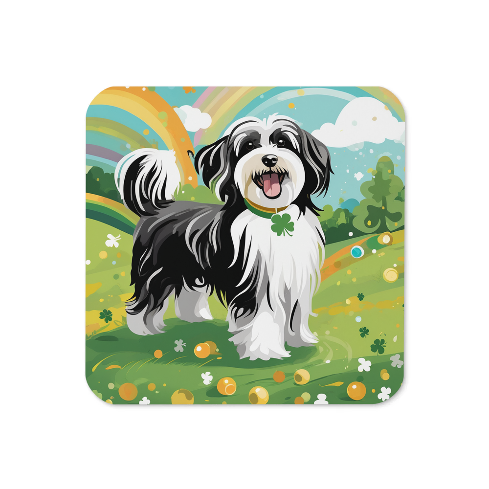 PugMug Custom Black-and-white Havanese Dog Coaster