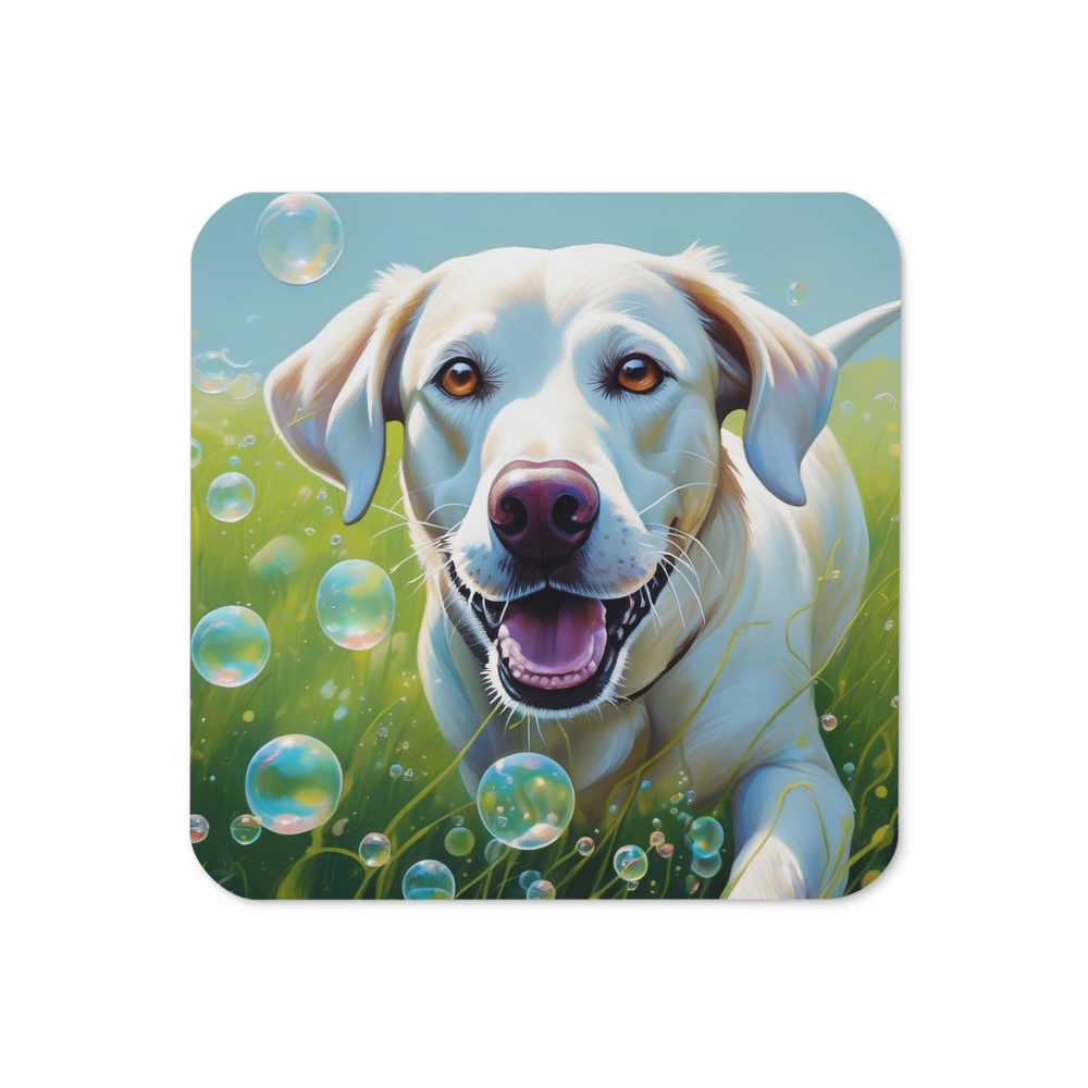 PugMug Custom White Labrador Retriever Coaster