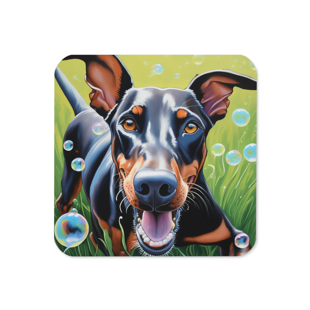 PugMug Custom Doberman Pinscher Coaster