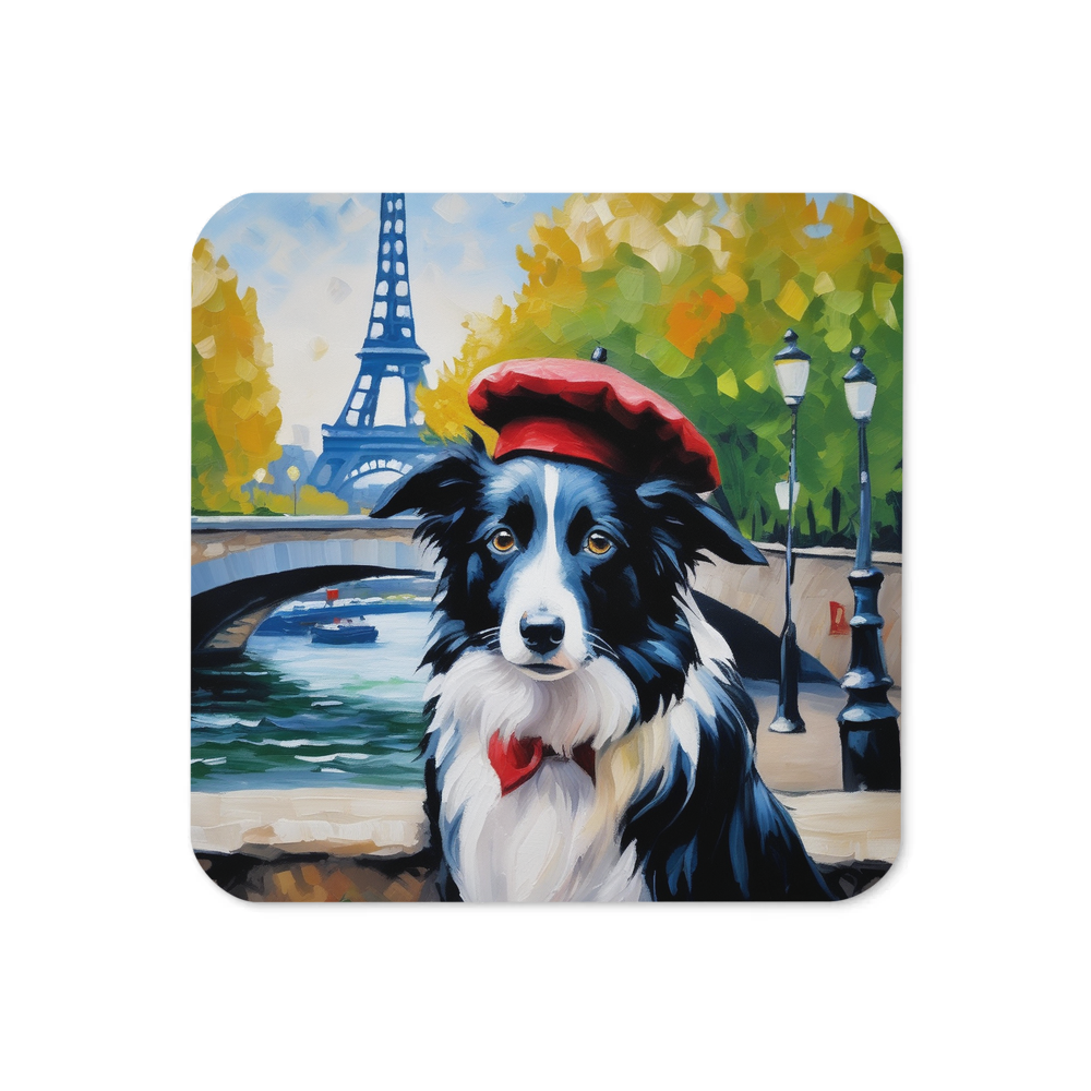 PugMug Custom Border Collie Coaster