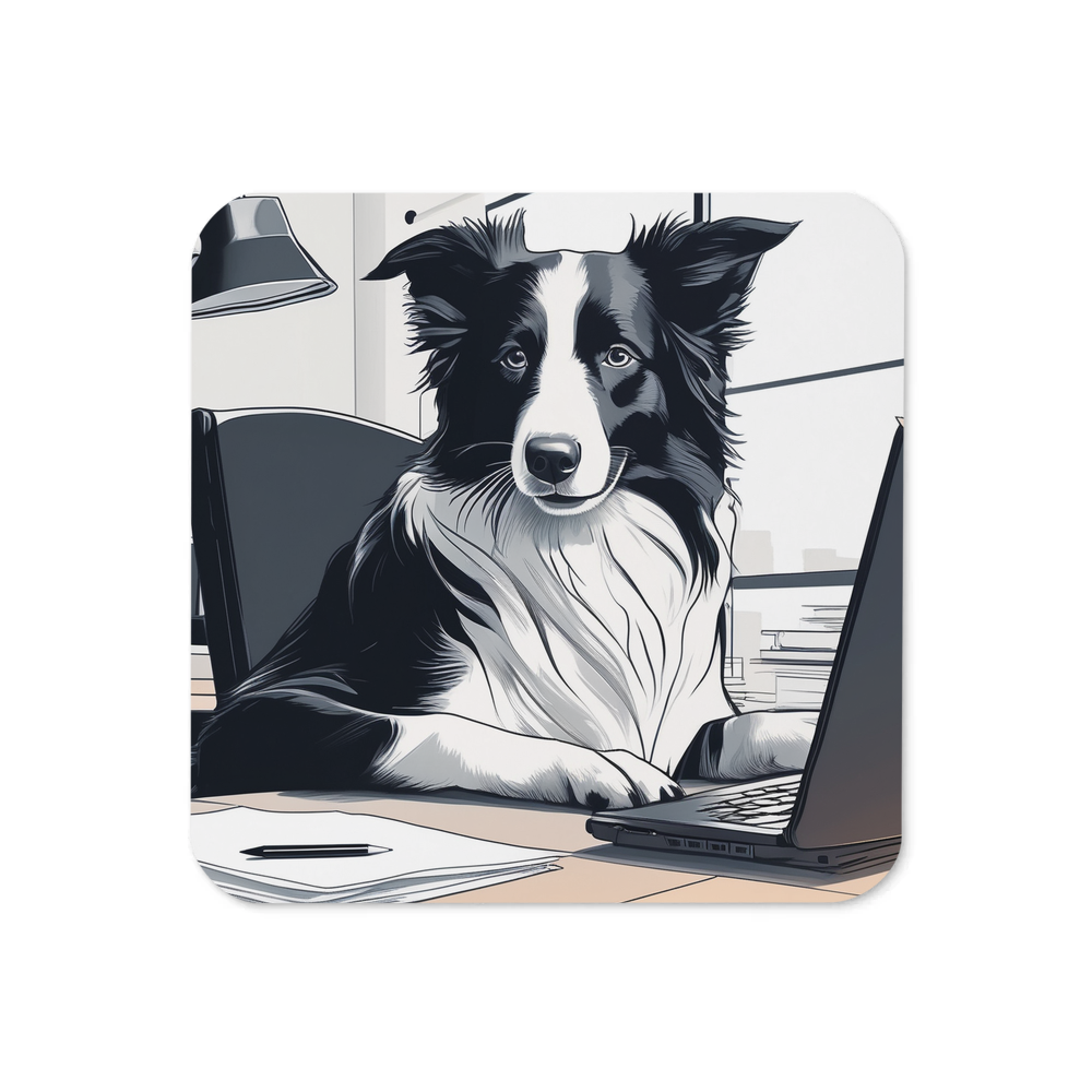PugMug Custom Border Collie Coaster