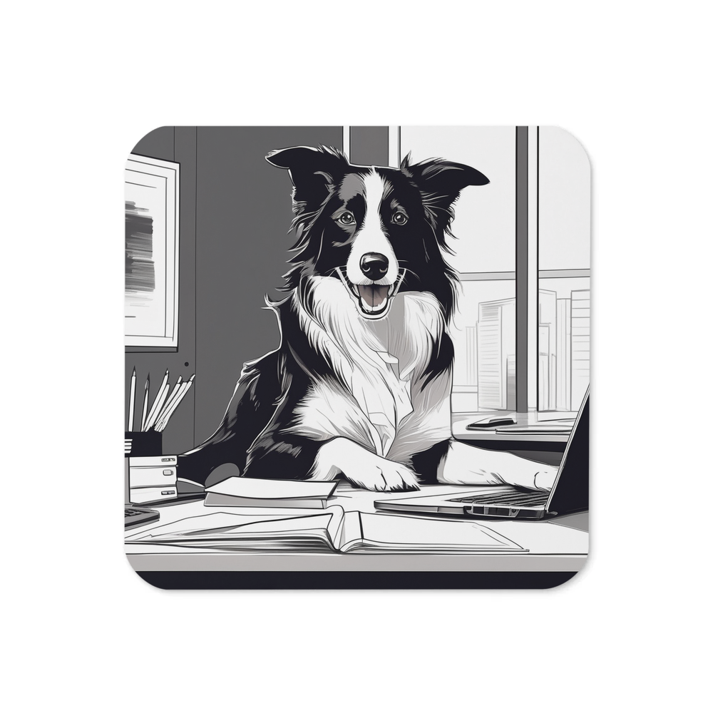 PugMug Custom Border Collie Coaster