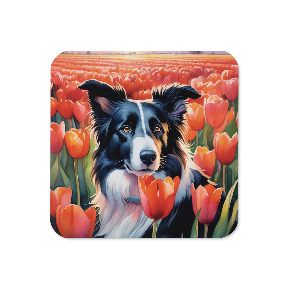 PugMug Custom Border Collie Coaster