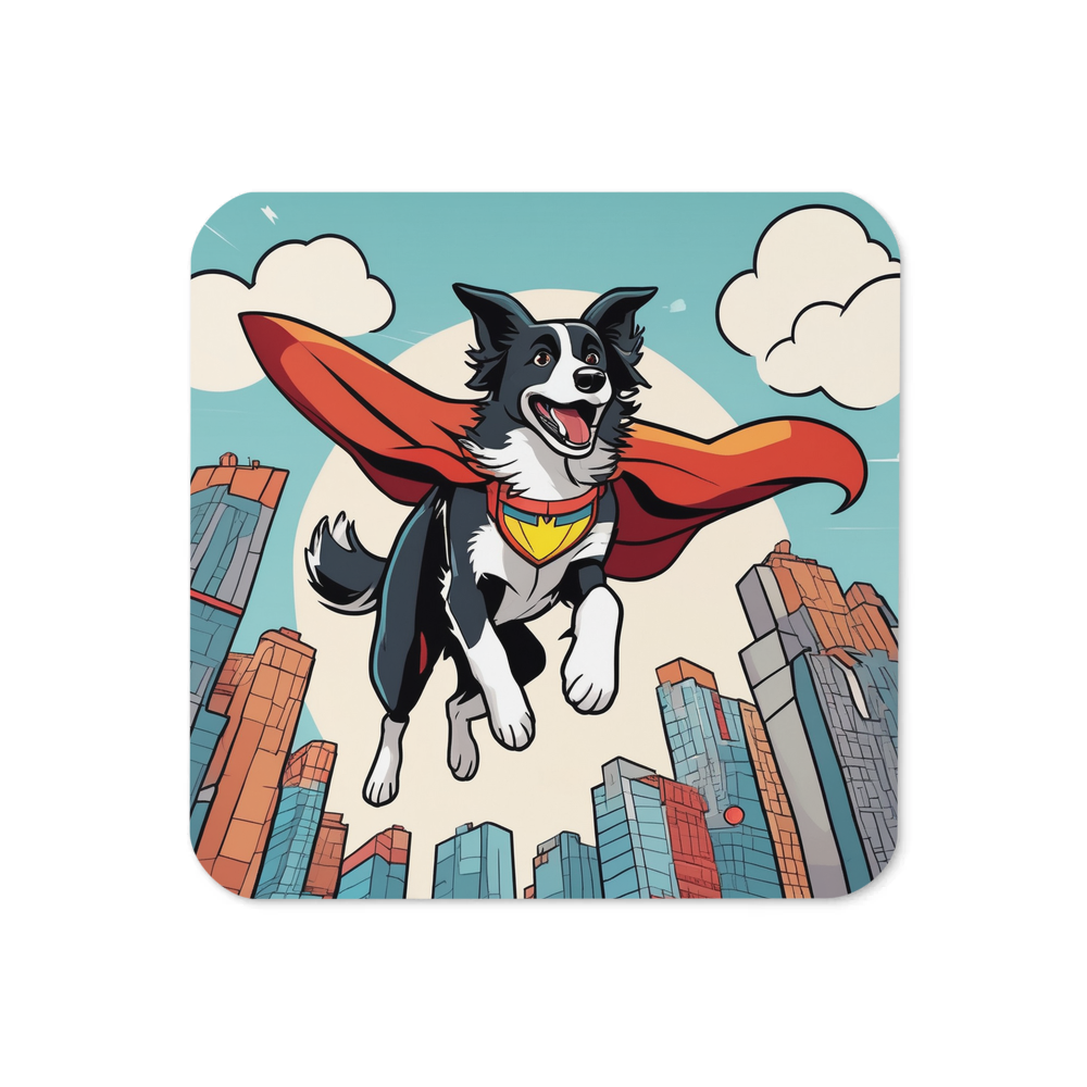 PugMug Custom Border Collie Coaster