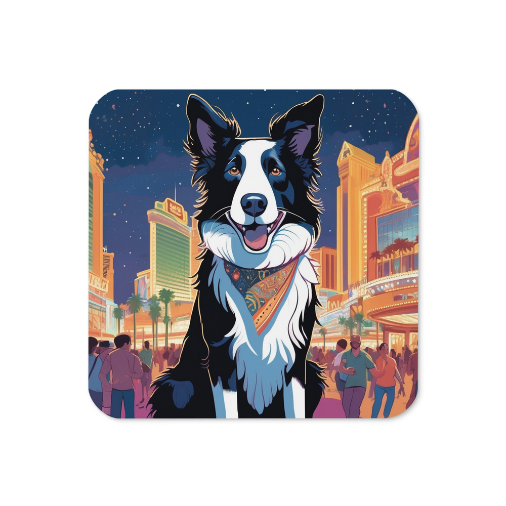 PugMug Custom Border Collie Coaster