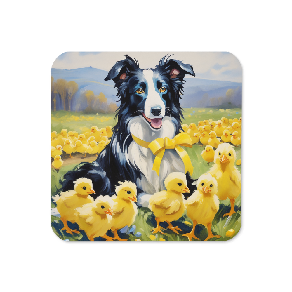 PugMug Custom Border Collie Coaster