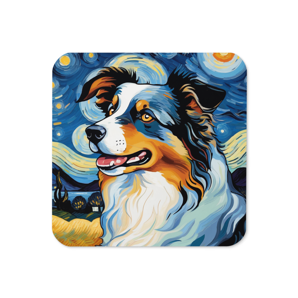 PugMug Custom Australian Shepherd Dog Coaster