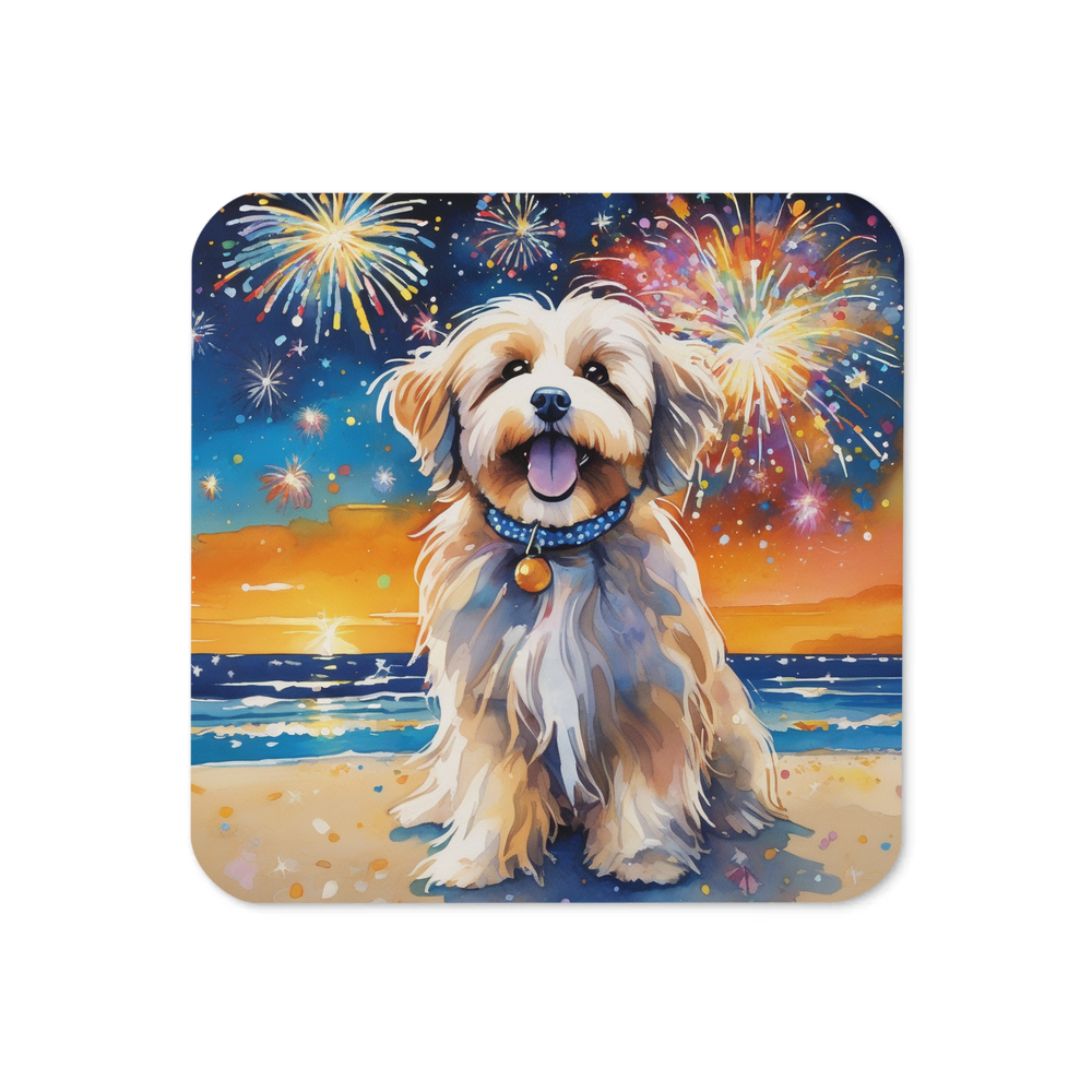 PugMug Custom Tan Havanese Dog Coaster