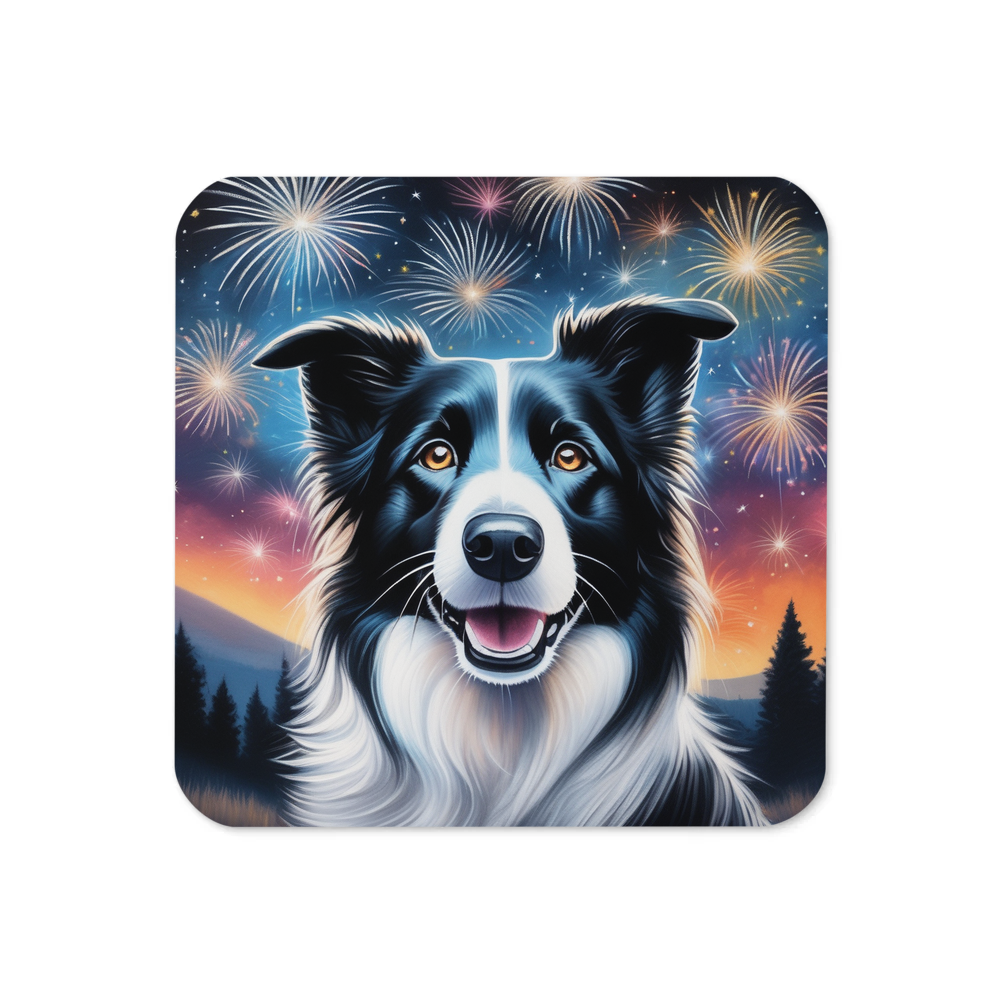 PugMug Custom Border Collie Coaster