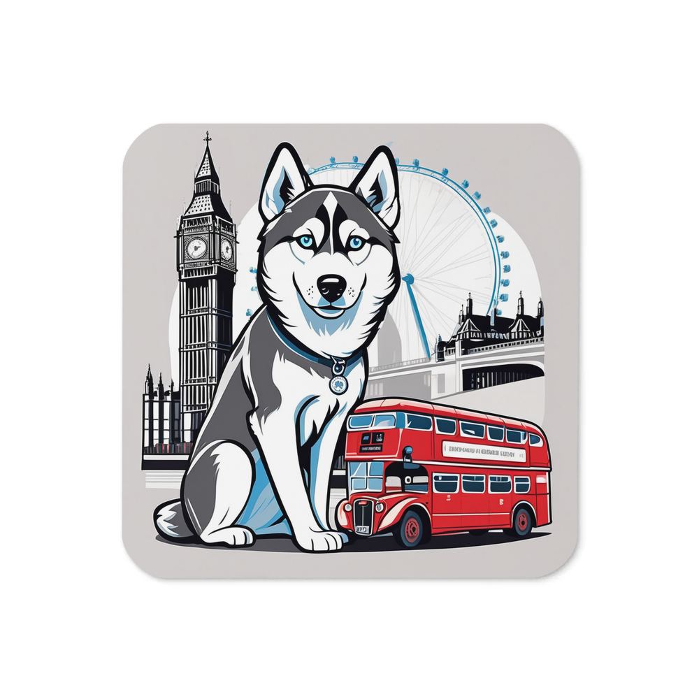 PugMug Custom Siberian Husky Coaster