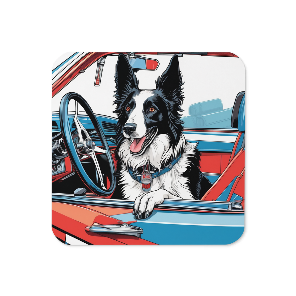 PugMug Custom Border Collie Coaster