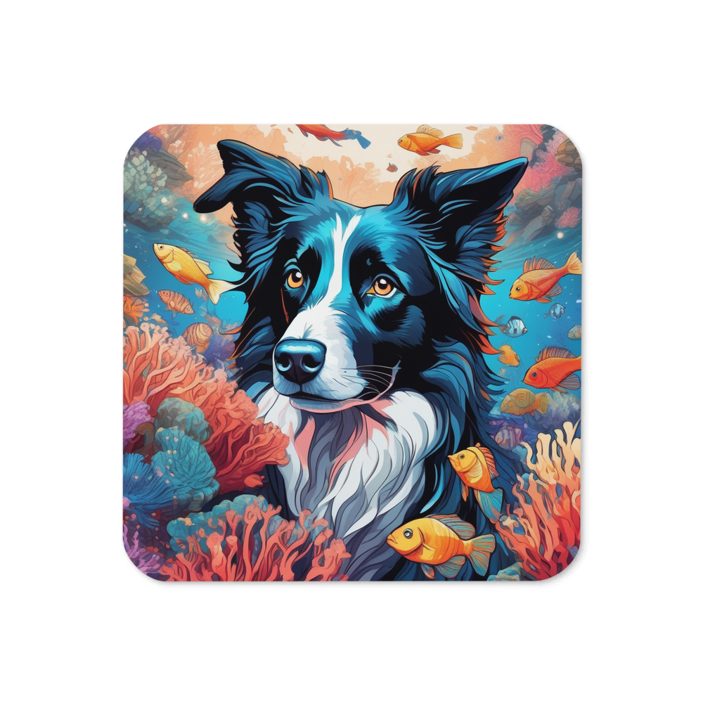 PugMug Custom Border Collie Coaster