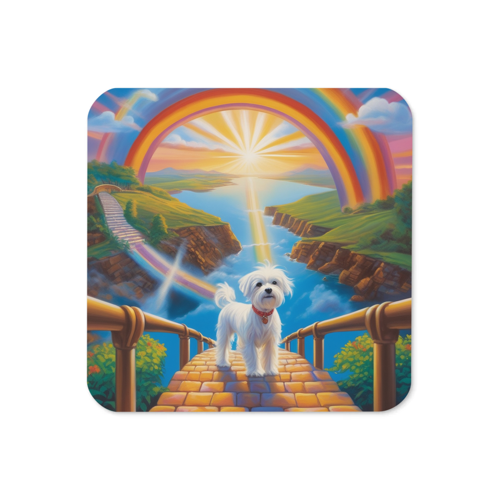 PugMug Custom Maltese Dog Coaster
