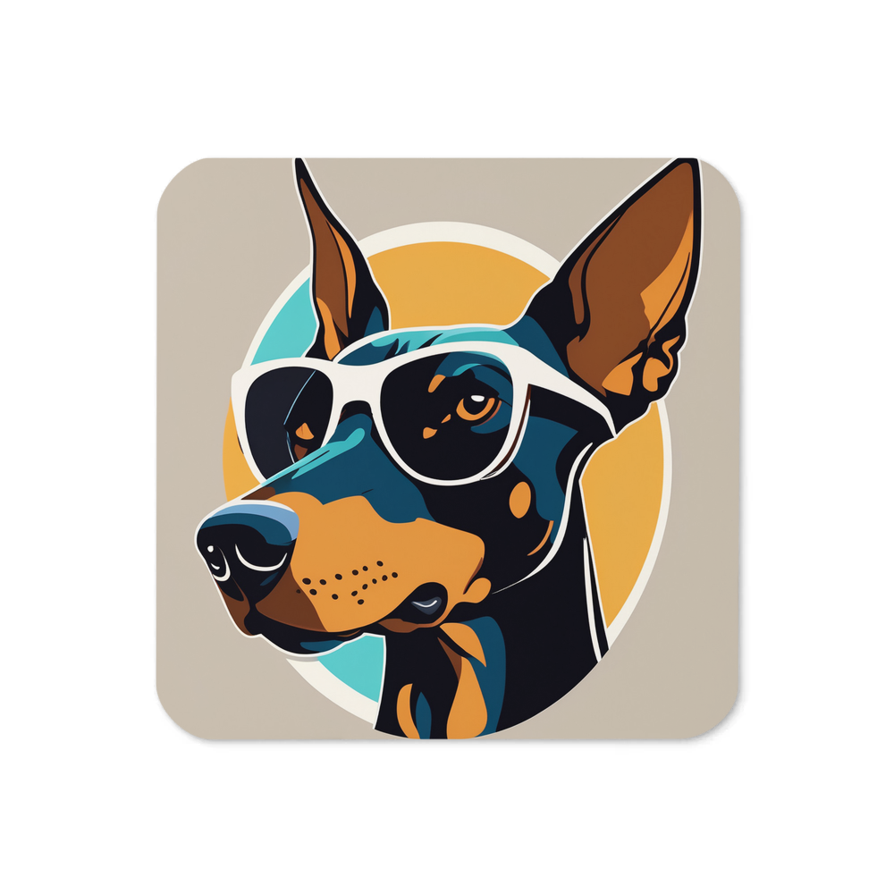 PugMug Custom Doberman Pinscher Coaster