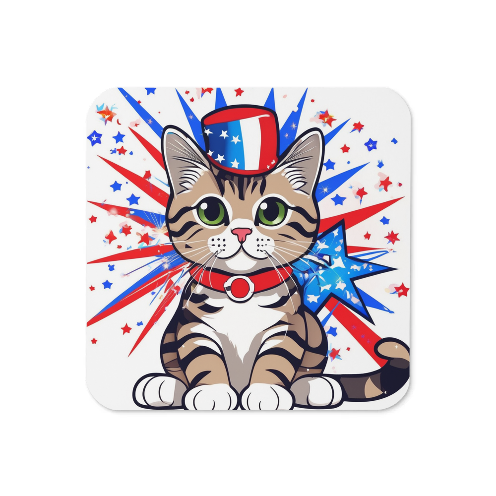 PugMug Custom Tabby Scottish Fold Cat Coaster