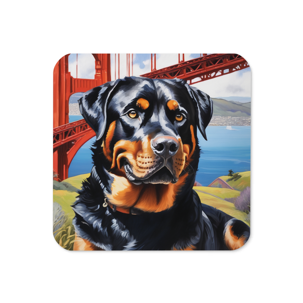 PugMug Custom Rottweiler Coaster