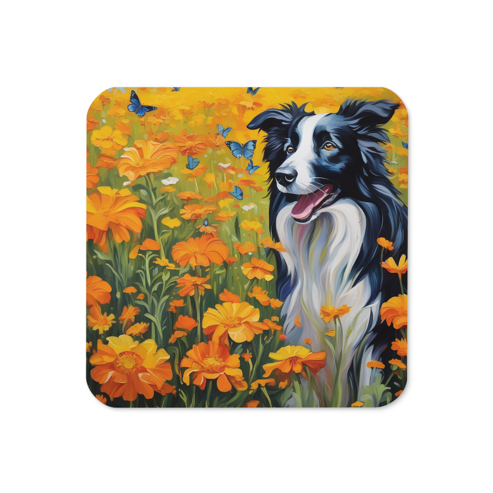 PugMug Custom Border Collie Coaster