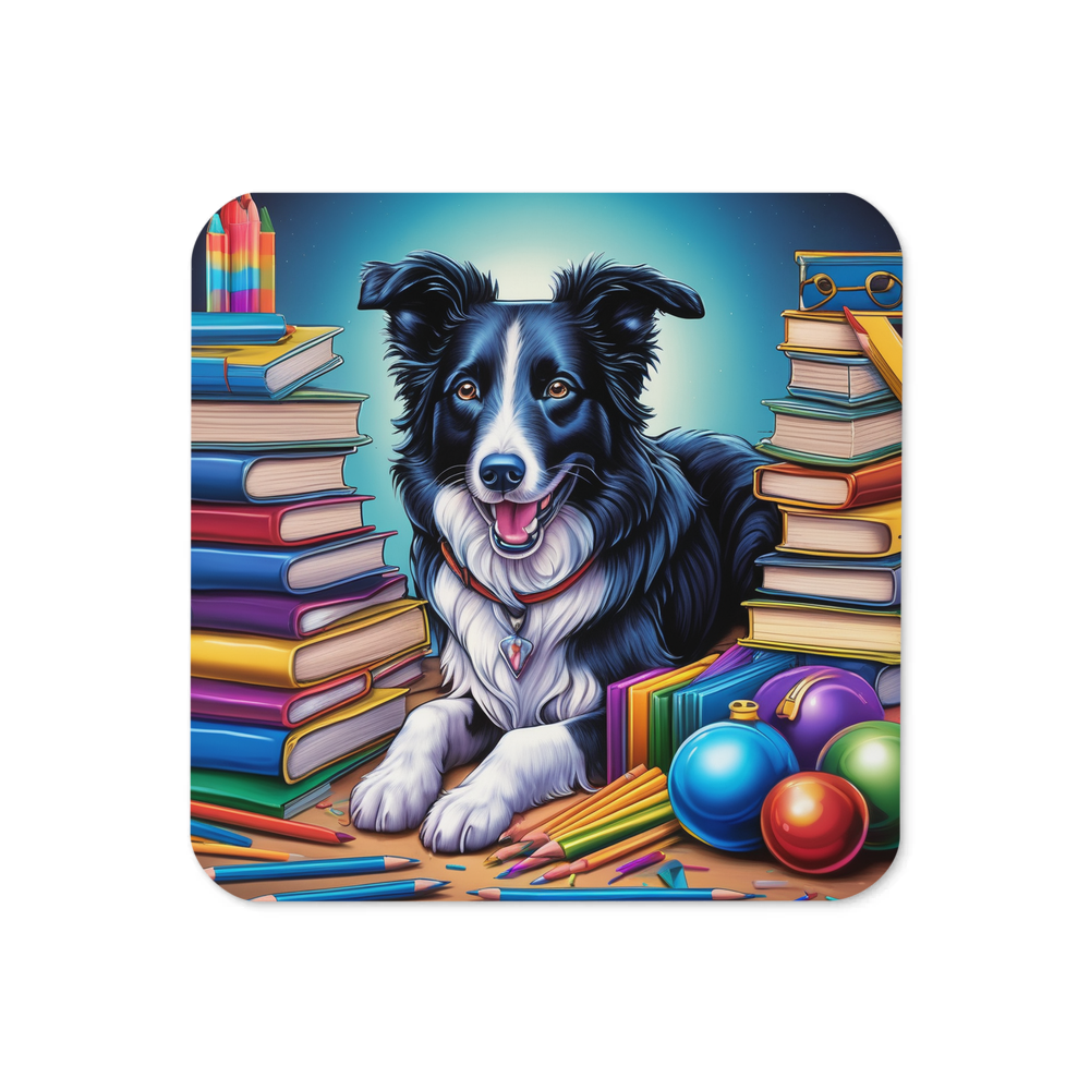 PugMug Custom Border Collie Coaster