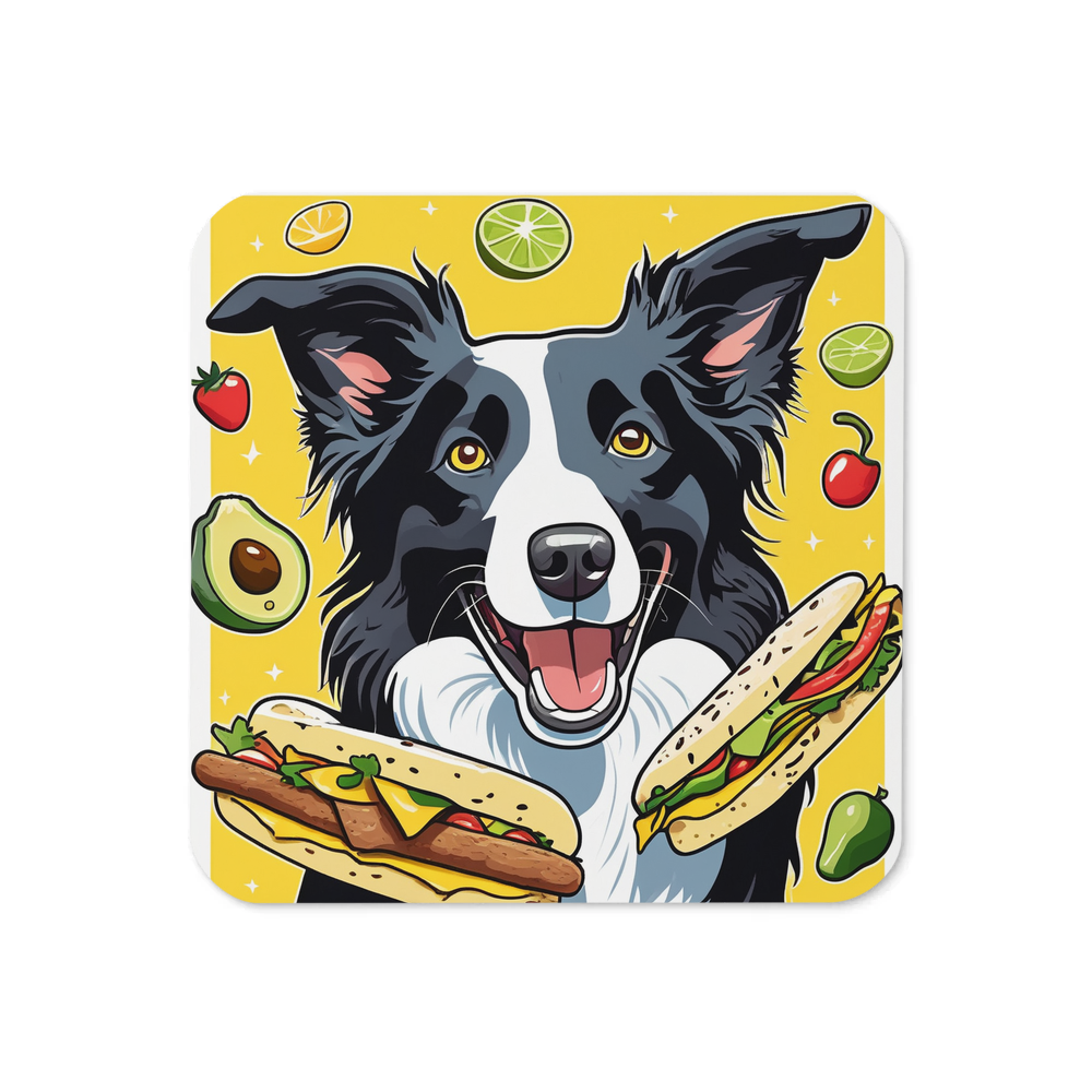 PugMug Custom Border Collie Coaster