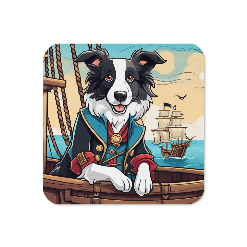 PugMug Custom Border Collie Coaster