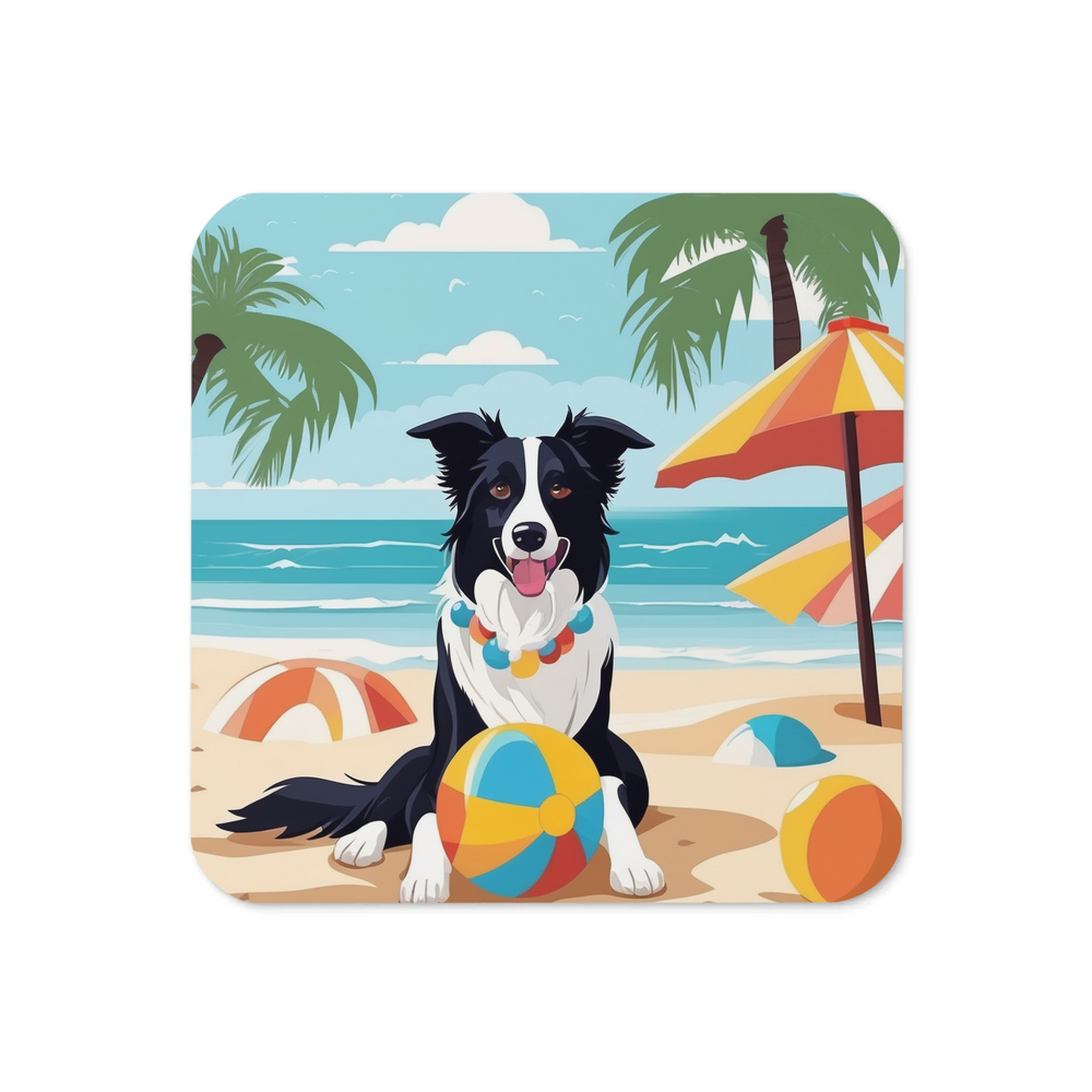 PugMug Custom Border Collie Coaster