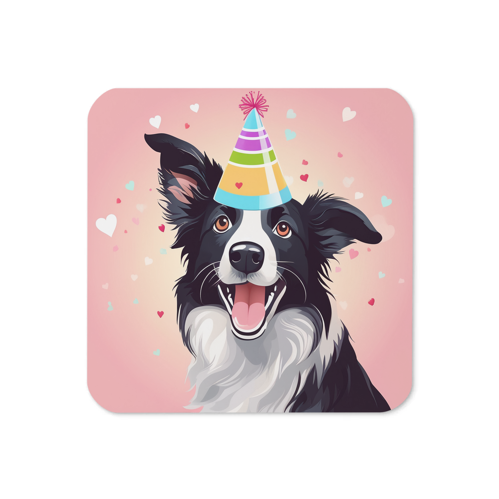 PugMug Custom Border Collie Coaster