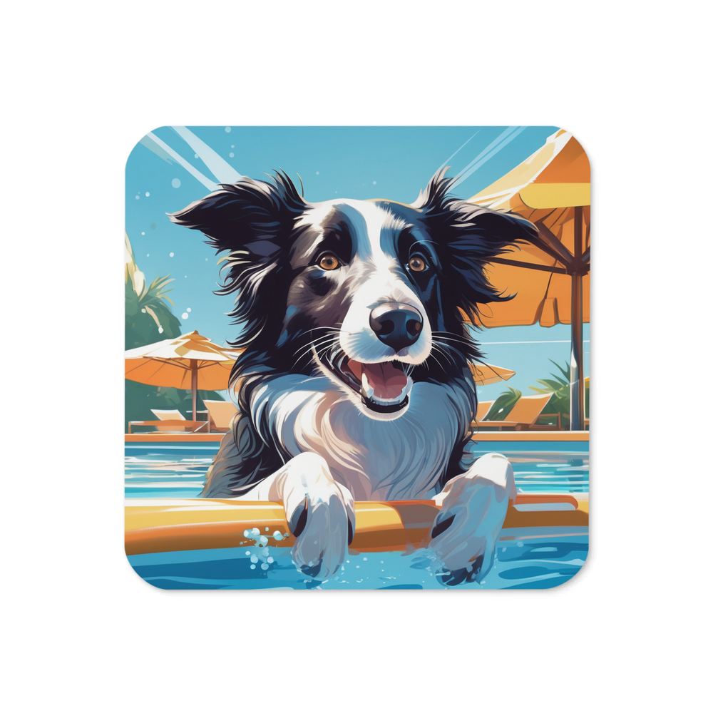 PugMug Custom Border Collie Coaster