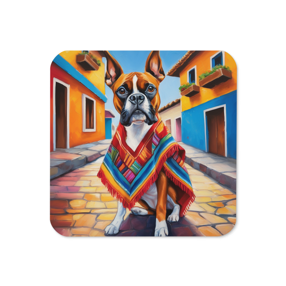 PugMug Custom Boxer Dog Coaster