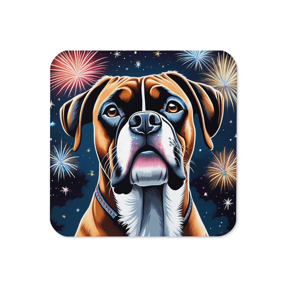 PugMug Custom Boxer Dog Coaster