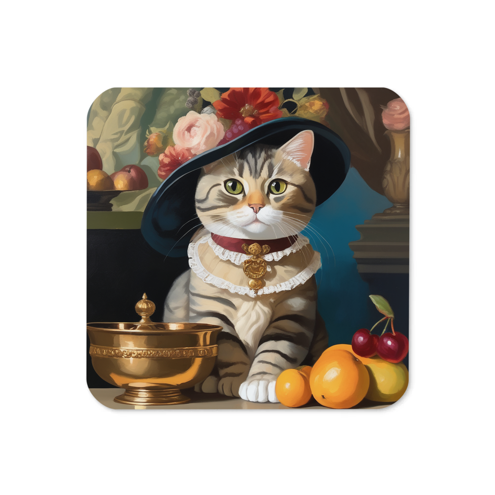 PugMug Custom Tabby British Shorthair Cat Coaster