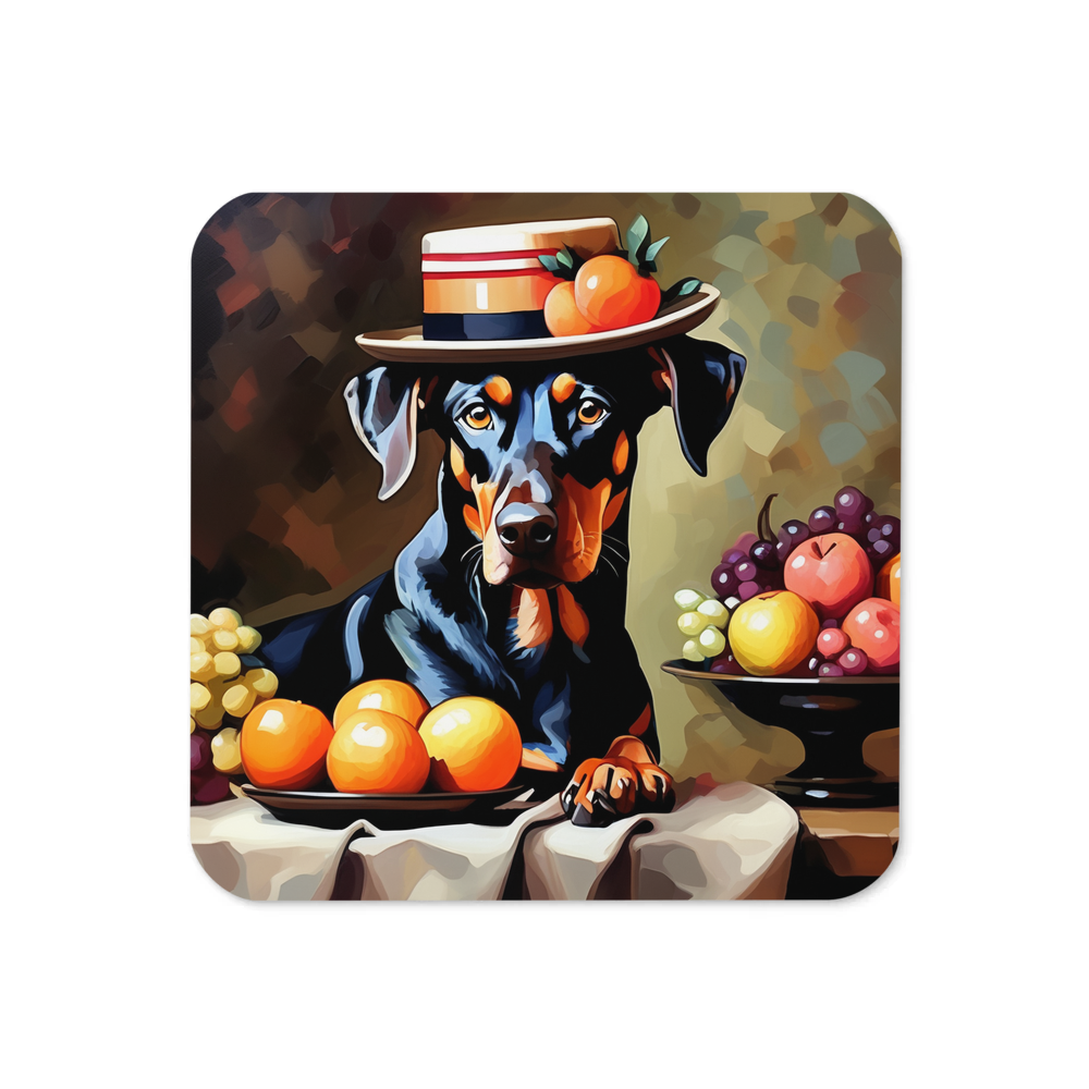 PugMug Custom Doberman Pinscher Coaster