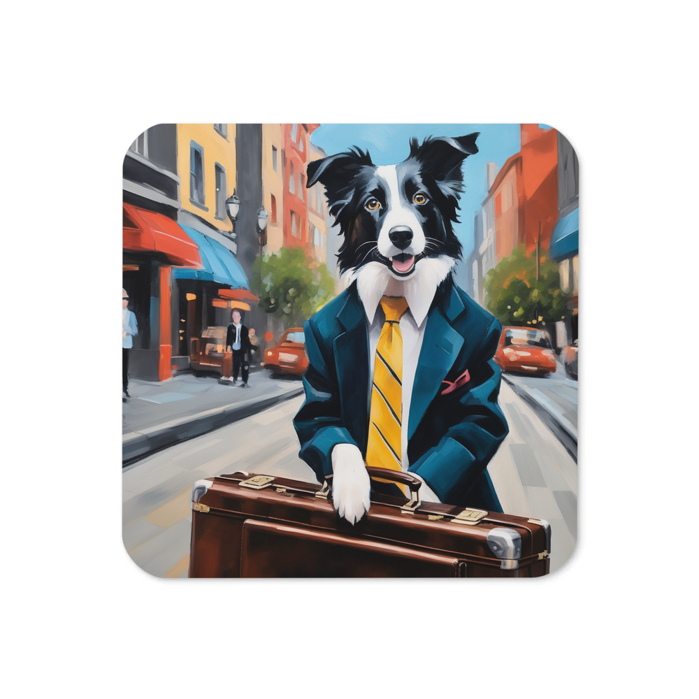 PugMug Custom Border Collie Coaster