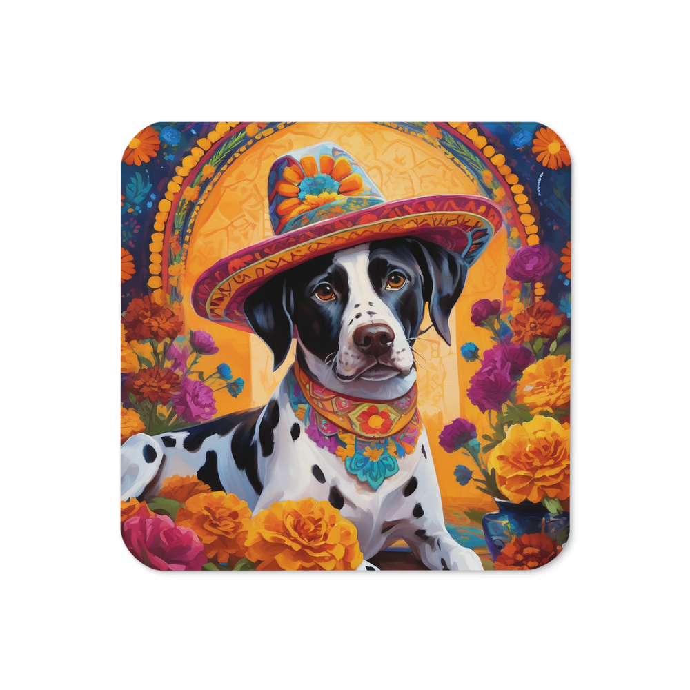 PugMug Custom Pointer Dog Coaster