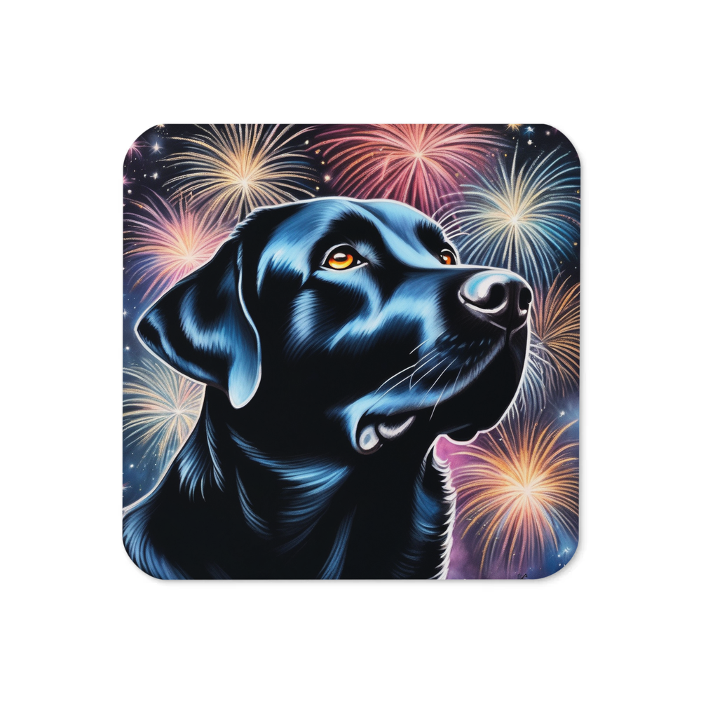 PugMug Custom Black Labrador Retriever Coaster
