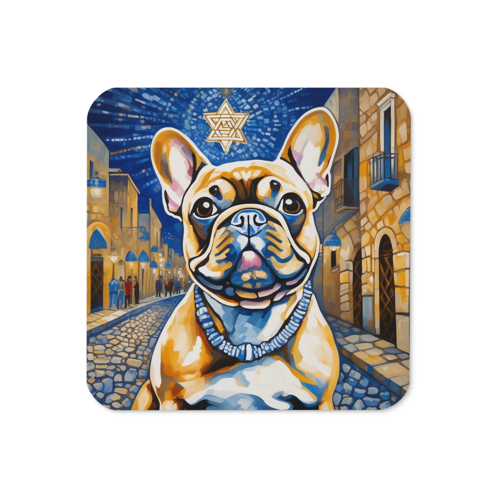 PugMug Custom Tan French Bulldog Coaster
