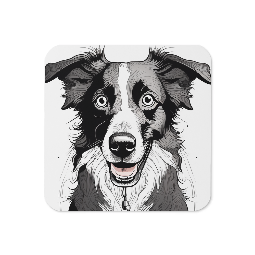PugMug Custom Border Collie Coaster