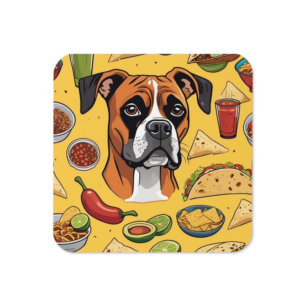 PugMug Custom Boxer Dog Coaster