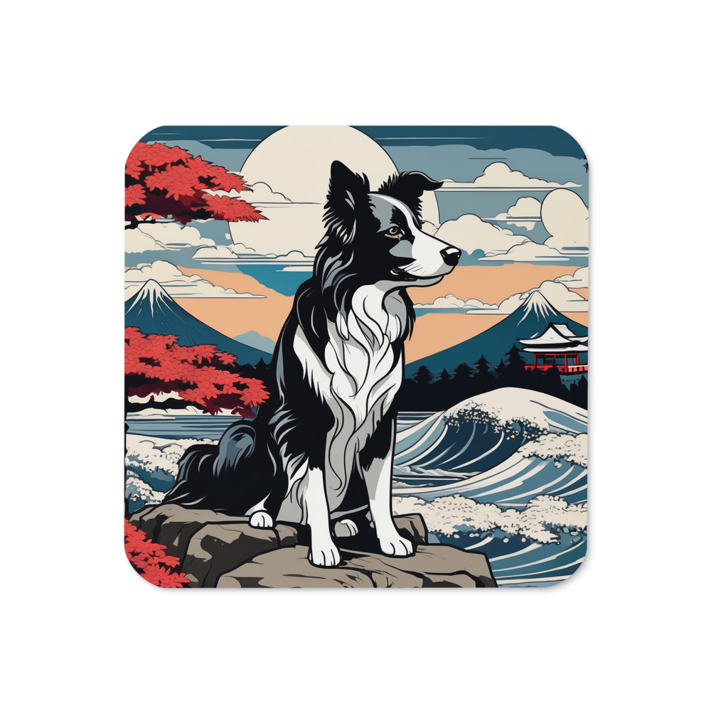 PugMug Custom Border Collie Coaster